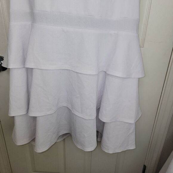 Charlotte Russe Plus size white tiered mini dress 3X - Picture 4 of 6